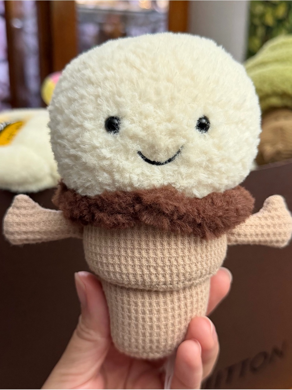 Jellycat Amuseables Ice Cream Cone 6" (New with Tags)